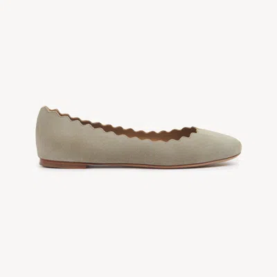 CHLOÉ LAUREN BALLERINA GREEN SIZE 4 100% GOATSKIN