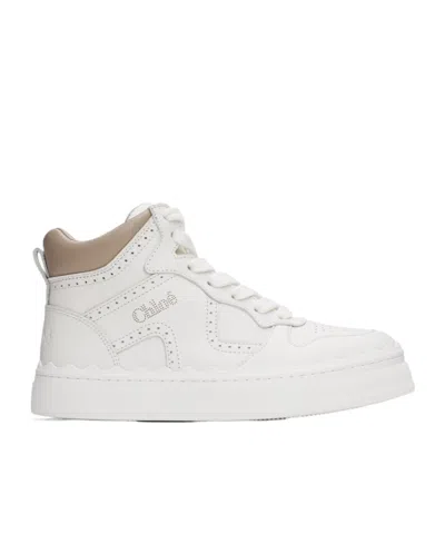 Chloé Lauren High-top Sneakers In White