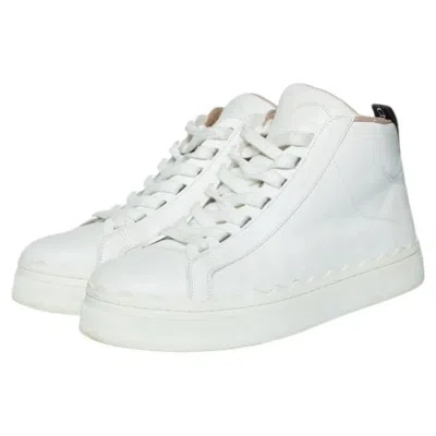 Pre-owned Chloé Chloe, Lauren High Top Trainers In White