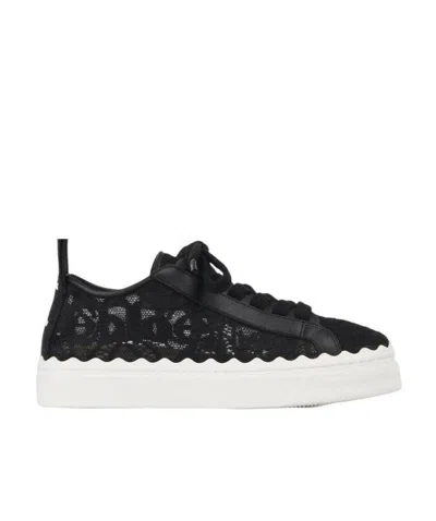 CHLOÉ CHLOÉ LAUREN LACE-UP SNEAKERS