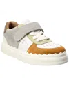Chloé Chloè Lauren Touch Strap Sneakers In Red