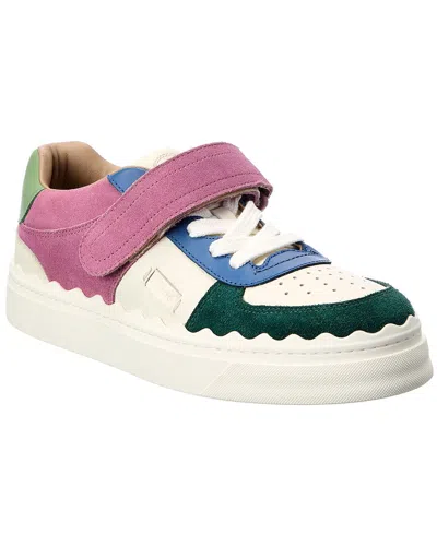 Chloé Panelled Touch-strap Sneakers In Multi