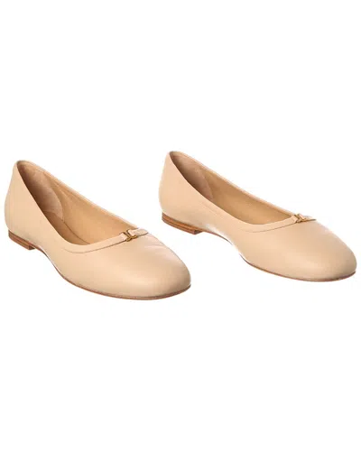 Chloé Beige Marcie Ballerina Flats In 6j2 Delicate Nude