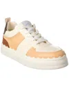 Chloé Lauren Leather Sneaker In White