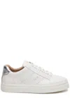 Chloé Lace-up Leather Sneakers In White