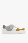 Chloé Chloè Lauren Touch Strap Sneakers In Grey