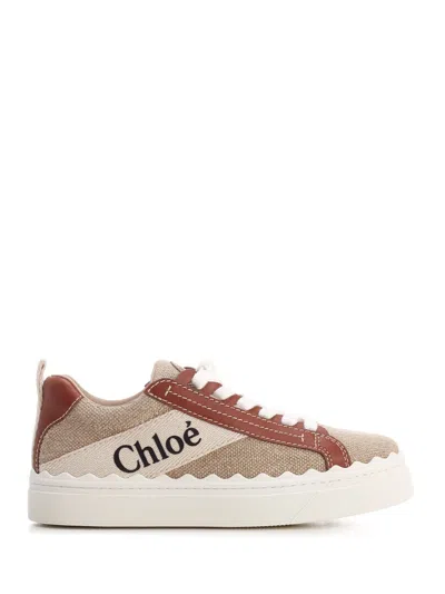 Chloé Chloe Women Lauren Sneaker In Cream