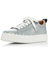 Chloé Lauren Leather Sneakers In Multi