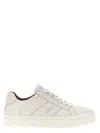 Chloé Lace-up Leather Sneakers In White