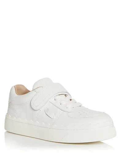 Chloé Lauren Logo-patch Trainers In White