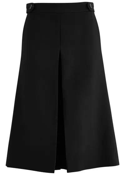 Chloé Mesh Godet A-line Maxi Skirt In Black