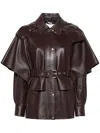 Chloé Belted Leather Jacket - Women's - Cotton/lamb Skin/silk
