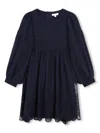 Chloé Layered Silk Dress In Blue