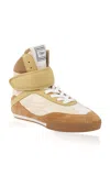 Chloé Leather And Suede Kick Sneakers In Multi