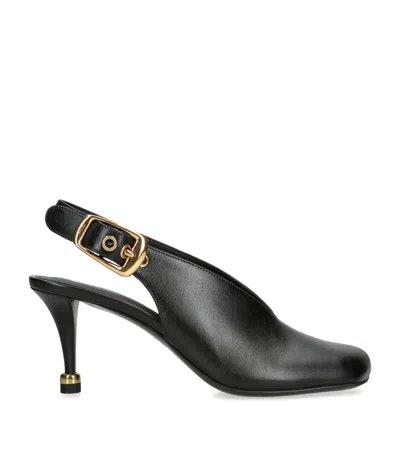 Chloé Andrea 70 Slingback Leather Pumps In Black