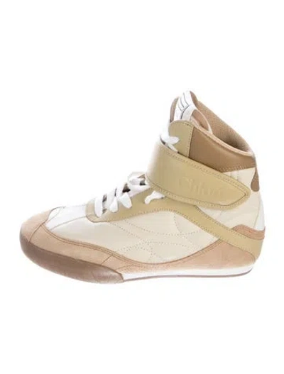 Pre-owned Chloé Leather Athletic Sneakers In Multi
