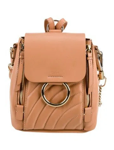 Pre-owned Chloé Leather Backpack In Pink