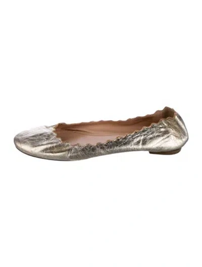 Pre-owned Chloé Leather Ballet Flats