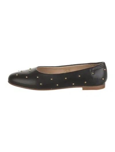 Pre-owned Chloé Leather Ballet Flats In Black