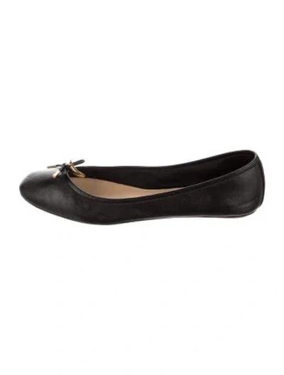 Pre-owned Chloé Leather Ballet Flats In Black
