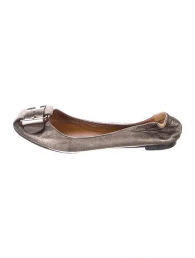 Pre-owned Chloé Leather Ballet Flats In Multi