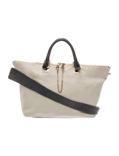 Pre-owned Chloé Leather Baylee Medium In Black