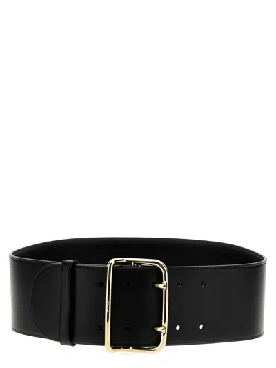 Chloé Leather Belt In Black