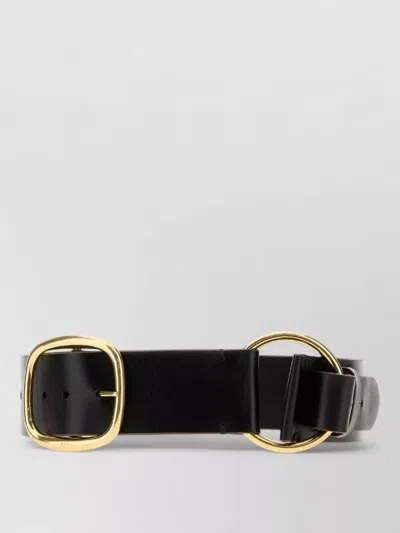 CHLOÉ LEATHER BELT ADJUSTABLE LENGTH DOUBLE BUCKLE