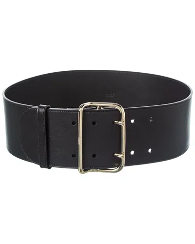 Chloé Leather Belt In Black