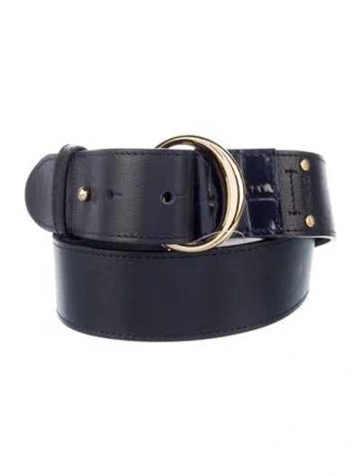 Pre-owned Chloé Leather Belt In Black
