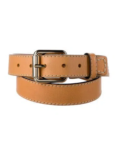 Pre-owned Chloé Leather Belt In Brown