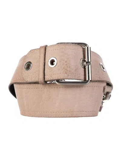 Pre-owned Chloé Leather Belt In Pink