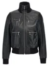 Chloé Leather Bomber Jacket Casual Jackets And Parka