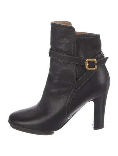 Pre-owned Chloé Leather Boots In Black