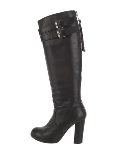 Pre-owned Chloé Leather Boots In Black