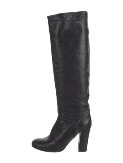 Pre-owned Chloé Leather Boots In Black