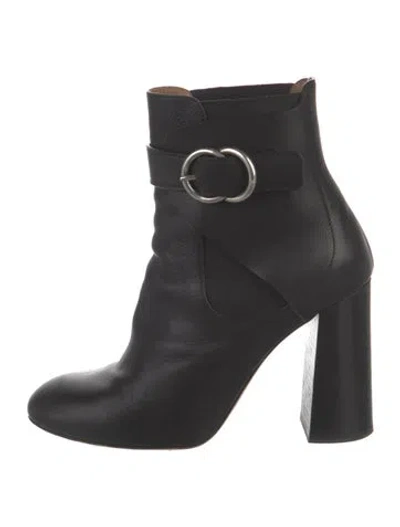 Pre-owned Chloé Leather Boots In Black