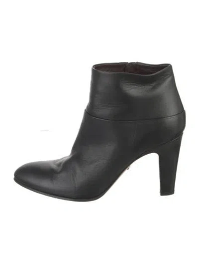 Pre-owned Chloé Leather Boots In Black