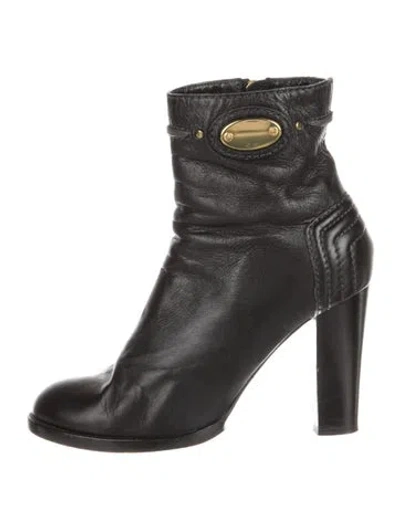 Pre-owned Chloé Leather Boots In Black