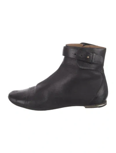 Pre-owned Chloé Leather Boots In Black