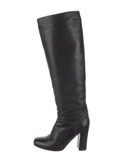 Pre-owned Chloé Leather Boots In Black