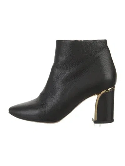Pre-owned Chloé Leather Boots In Black