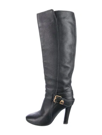 Pre-owned Chloé Leather Boots In Black