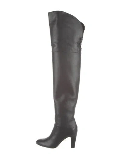 Pre-owned Chloé Leather Boots In Black