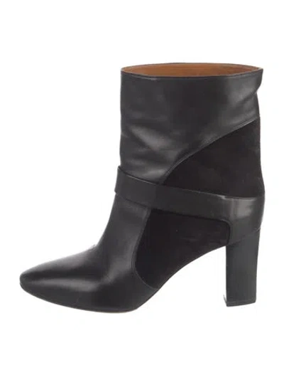Pre-owned Chloé Leather Boots In Black