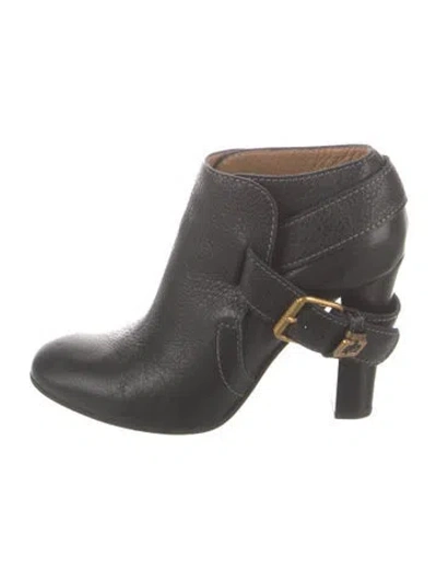 Pre-owned Chloé Leather Boots In Black