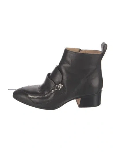 Pre-owned Chloé Leather Boots In Black
