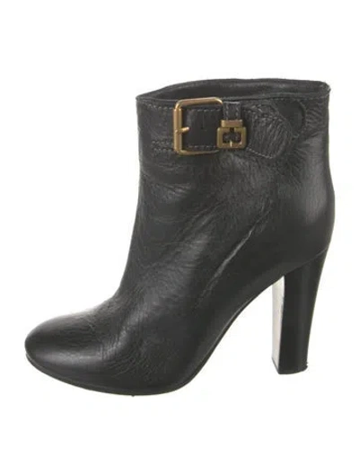 Pre-owned Chloé Leather Boots In Black