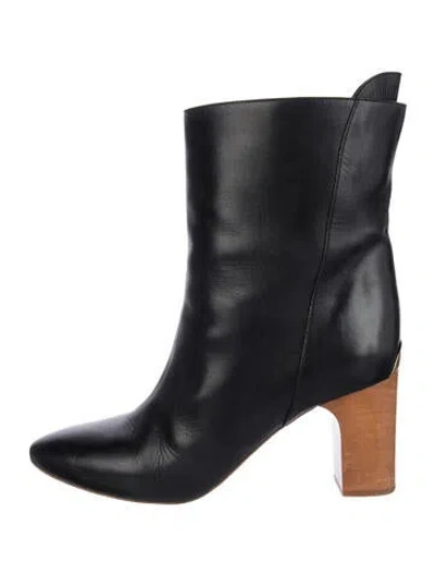 Pre-owned Chloé Leather Boots In Blue