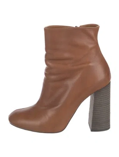 Pre-owned Chloé Leather Boots In Brown
